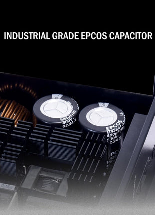 Lian Li Edge Series-1000W Full Modular Power Supply-80 Plus Platinum-ATX 3.0, 3.1-PCIE 5.1-L-Shape Design for Dual Chamber Case-120mm FDB Fan-Supports up to 4X USB Devices-Black (EG1000BE.US)