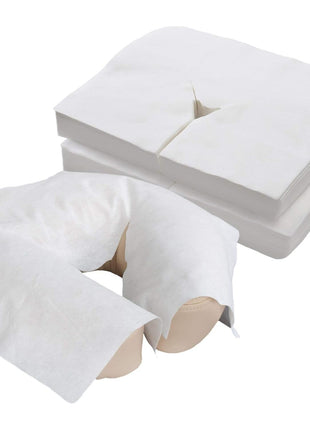 EarthLite Flat Disposable Face Cradle and Headrest Covers – Medical-Grade, Ultra Soft, Luxurious, Non-Sticking Massage Headrest Covers for Massage Tables & Massage Chairs