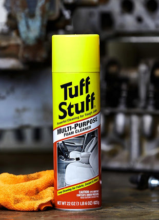 Tuff Stuff Multi-Purpose Foam Cleaner, Use on Car Interior, Furniture, Carpet, 22 Oz Each