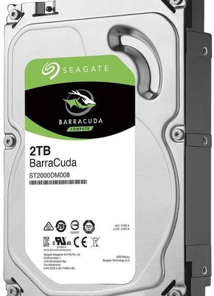 Seagate Barracuda ST2000DM008 2 TB 3.5" Internal Hard Drive - SATA | SATA III interface with 8TB capacity and 3.5-inch size for gaming, workstations and desktops