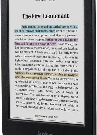 Kobo Clara Colour | Colour eReader | 6 inch Glare-Free Colour E Ink KaleidoTM 3 Display | Dark Mode Option | Waterproof | Audiobooks | 16GB of Storage | Black