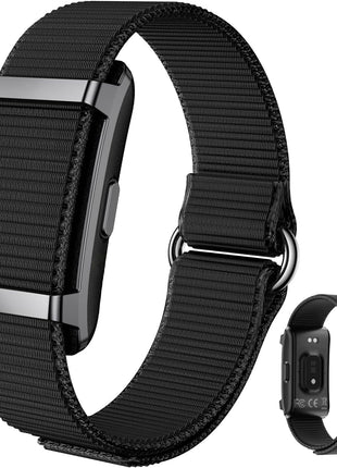 Smart Bracelet Fitness Trackers for Men Women, Smart Watch 24/7 Heart Rate Sleep Stress HRV Monitor, 170+ Sports Modes, 2 Bands, Free APP 01 (Black)