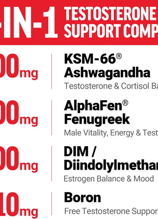 Force Factor Test X180 Supreme, Testosterone Booster for Men | Enhance Performance, Lower Estrogen, Support Muscle & Strength, Boost Male Vitality, 45 Tablets