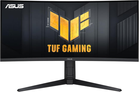 ASUS VG34VQL1B TUF 34 Inch Curved Gaming Monitor - WQHD (3440x1440), 165Hz, 1ms, Extreme Low Motion Blur, FreeSync Premium, Eye Care, Height Adjustable, DisplayHDR 400, DisplayPort, HDMI, USB