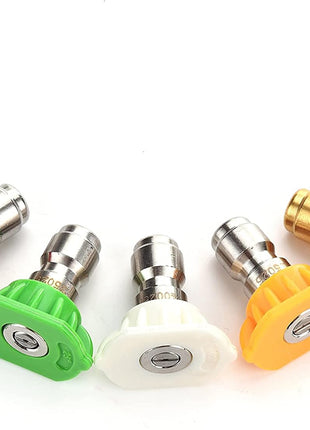 Tool Daily Pressure Washer Spray Nozzle Tips Multiple Degrees, 1/4 inch 5-Pack (2.5 GPM)