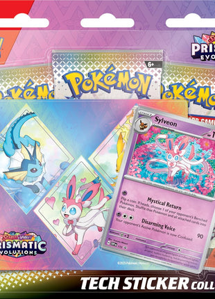 Pokemon TCG Scarlet and Violet 8.5 Prismatic Evolutions Tech Sticker Collection (Random Promo)