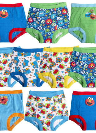 Sesame Street Unisex Toddler Potty Training Pants with Elmo, Cookie Monster and Big Bird with Stickers & Success Chart