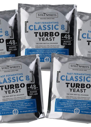 Still Spirits Turbo Classic 8 Yeast (Pack of 5)