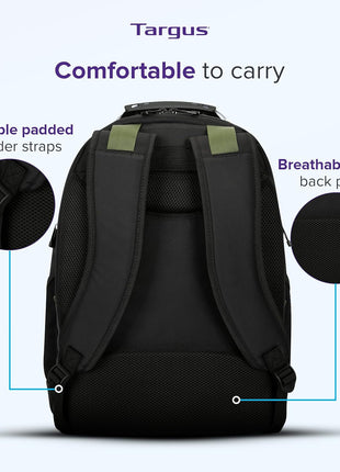 Targus Drifter Essentials Laptop Backpack, Travel Backpack for Laptops up to 16" Backpack for Men & Women, College Back Pack Bookbag or Work Backpack, School Bag Travel Backpack Black(TBB63805GL)