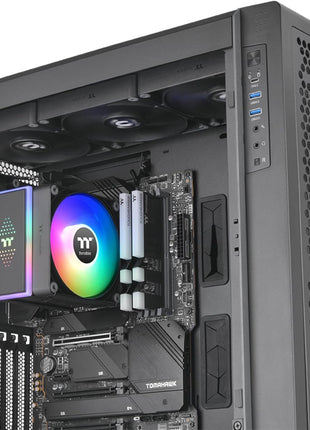 Thermaltake ASTRIA 400 ARGB CPU Cooler, Compatible with Latest Intel LGA 1851/1700 and AMD AM5 CPU, Single Tower, 230W TDP Cooling Power, CL-P120-CA12SW-A