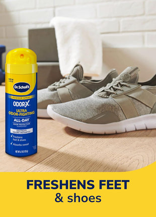 Dr. Scholl?? Odor x ODOR FIGHTING Spray Powder // All Day Odor Protection and Sweat Absorption   Packaging May Vary
