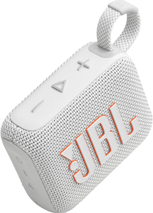 JBL Go 4 - Ultra-Portable, Waterproof and Dustproof Bluetooth Speaker, Big JBL Pro Sound with Punchy bass, 7-Hour Built-in Battery, Made in Part with Recycled Materials (White)