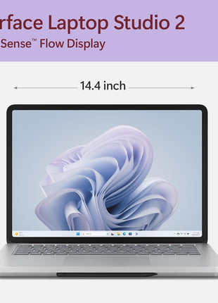 Microsoft Surface Laptop Studio 2 (2023) - 14.4 inch Touchscreen - Intel Core i7, 32GB RAM, NVIDIA RTX 2000 Ada, 1TB SSD, Windows 11, Platinum Color Microsoft Copilot