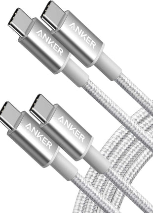Anker USB C to USB C Cable, Type-C 60W Fast Charging Cable (3FT, 2Pack) for iPhone 16 Series, iPad mini 6 and More (Black)