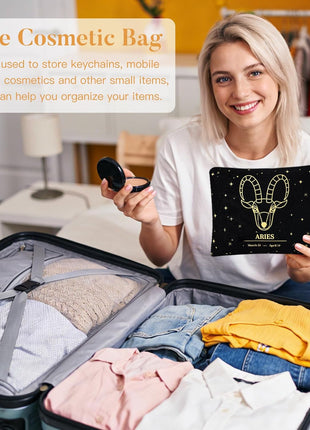 13PCS Aries Birthday Gifts for Women, Aries Zodiac Gifts for Women Baskets, Get Well Gifts for Woman Friends Female Friendship, Ari Astrological 16 oz Glass Cups with Gift Set Box