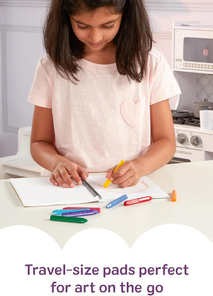 Melissa & Doug Mini-Sketch Spiral-Bound Pad (6 x 9 inches) - 4-Pack Sketch Book for Kids, Kids Drawing Paper, Drawing and Coloring Pads