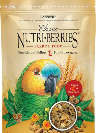 LAFEBER'S Classic Nutri-Berries Pet Bird Food, Made with Non-GMO and Human-Grade Ingredients, for Parrots, 3.25 lb