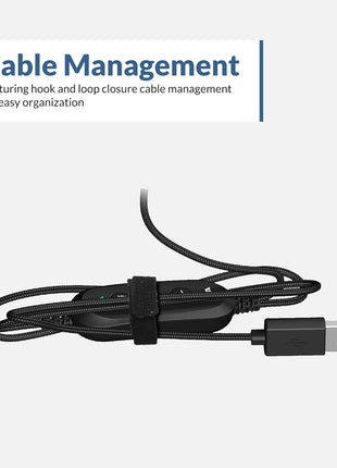Cyber Acoustics Stereo USB Headset (AC-5008A), in-line Controls for Volume & Mic Mute, Adjustable Mic Boom for PC & Mac, Perfect for Classroom or Home