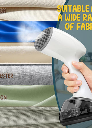 Rolipo Handheld Steamer for Clothes 1200W, Clothes Steamer with Large 360ml Water Tank, Fast Wrinkle Remover Portable Garment Steamer, Ideal for Home, Office, Travel, White