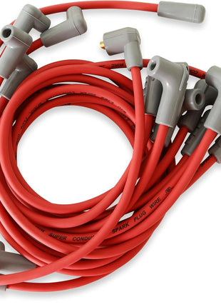 MSD 31489 Super Conductor Spark Plug Wire Set Red