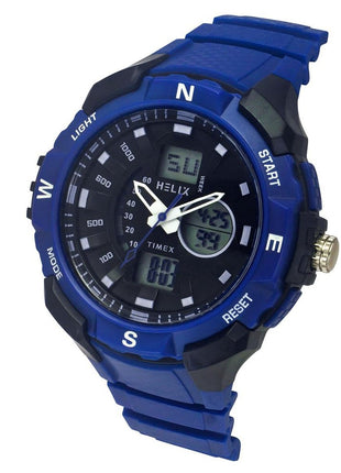 Helix by Timex Men Black Round Dial Analog-Digital Watch - TWESK4602T