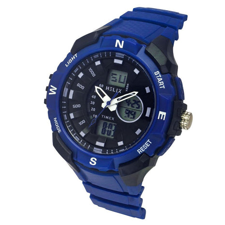 Helix by Timex Men Black Round Dial Analog-Digital Watch - TWESK4602T