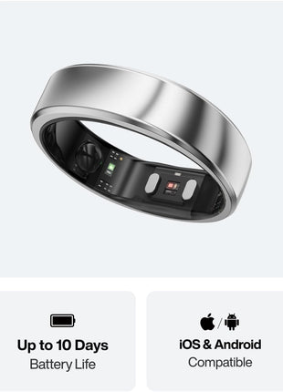 RingConn Gen 2 Air Ultra-Thin Smart Ring(Size 12, Galaxy Sliver)
