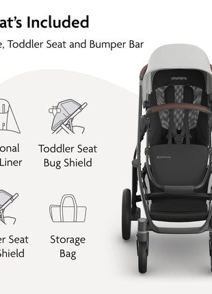 UPPAbaby Vista V3 Convertible Single-to-Double Stroller - Savannah