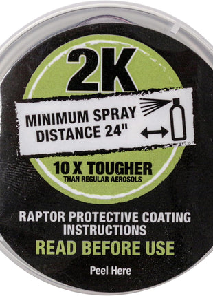 U-POL Raptor 2K Bedliner Aerosol, Protective Coating, Spray-On Truck Bed Liner, Impact, Scratch & UV Resistant, Black, 13.2 OZ