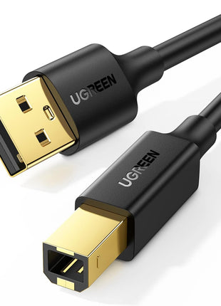 UGREEN USB A to USB B Printer Cable 5ft - High-Speed for HP, Canon, Brother, Samsung, Dell, Epson, Lexmark, Xerox, and More
