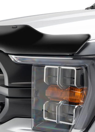 Auto Ventshade [AVS] Bugflector Hood Shield / Protector | Fits 1999 - 2007 GMC Sierra 1500, 01-06 Sierra 2500/3500, 07 Sierra 2500 HD Classic | High Profile Bug Deflector - 1 pc., Dark Smoke | 23814