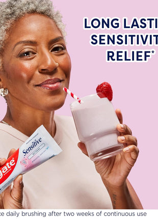 Colgate Whitening Toothpaste for Sensitive Teeth, Enamel Repair and Cavity Protection, Fresh Mint Gel, 6 Oz (Pack of 3)