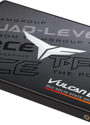 TEAMGROUP T-Force Vulcan Z 2TB SLC Cache 3D NAND QLC 2.5 Inch SATA III Internal Solid State Drive SSD (R/W Speed up to 550/470 MB/s) T253TY002T0C101