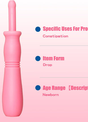 uhfi Gas and Colic Reliever for Babies, 20 Count Natural Solution Effective Instant Constipation Gas Relief for Babies Boys Girls Colic and Gas Relief, Pink