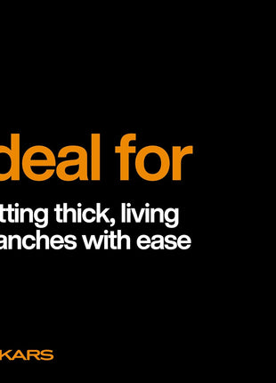 Fiskars 28 inch Loppers for Tree Trimming, Heavy Duty, Rust-Resistant Sharp Bypass Steel Blade Loppers, Branch Cutter up to 1.5 inch Diameter Cut Capacity, Shock-Absorbing Handle, Garden Tools