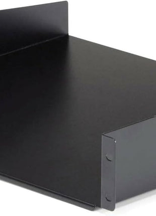 StarTech.com 2U Server Rack Shelf - Universal Rack Mount Cantilever Shelf for 19 inch Network Equipment Rack & Cabinet - Heavy Duty Steel – Weight Capacity 44lb/20kg - 16 inch Deep Tray, Black (CABSHELF)