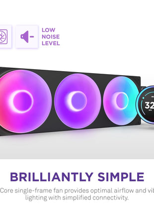 NZXT Kraken Elite 420 RGB 2025 - AIO CPU Liquid Cooler - 420mm Radiator - F420 RGB Core Fan - Customizable 2.72 inch IPS LCD - Turbine Pump - AMD® AM5, AM4 - Intel® LGA 1851/1700, 1200/115X - Black