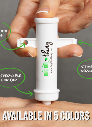 BUG BITE THING Suction Tool   Bug Bites and Bee/Wasp Stings, Natural Insect Bite Relief, Chemical Free   White/Single