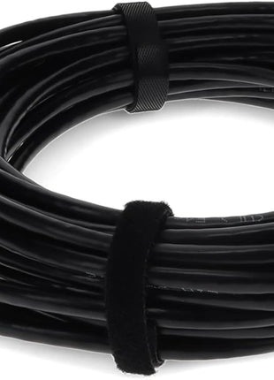 AddOn 50ft RJ-45 (Male) to RJ-45 (Male) Straight Black Cat6 UTP PVC Copper Patch Cable