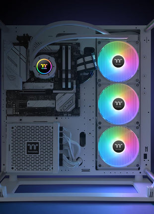 Thermaltake TH420 V2 ARGB Sync/AlO Liquid Cooler/Fan 140mm*3/PWM 500~1800 RPM/Mirror Waterblock/MB ARGB Sync Control/White, CL-W378-PL14SW-A