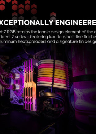 G.SKILL Trident Z RGB Series DDR4 RAM (XMP) 16GB (2x8GB) 3200MT/s CL16-18-18-38 1.35V Intel AMD Desktop Computer Memory U-DIMM (F4-3200C16D-16GTZR)