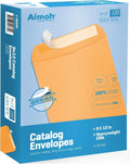 Aimoh 9 X 12 Self-Seal Brown Kraft Catalog Mailing Envelopes - 28lb - 100 Count, 9x12 Inch (38300)