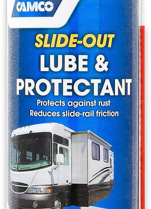 Camco Slide Out Lube - for Metal Parts, Rollers, Door Hinges and Brake Parts - for RVs, Boats, Cars and More - 15 oz (41105)