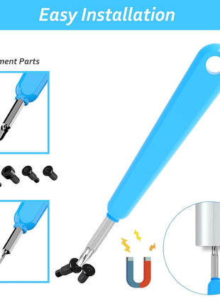 RingDoorbell Screws Replacement, Blue Double-Ended T6 T15 Screwdriver with 20Pcs/5Set Doorbell Security Screws for Camera Video Doorbell Replacement Kits Compatible with All R/ing Doorbells