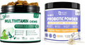 Dog Multivitamin Soft Chews and Probiotics for Dogs Powder
