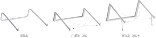 Rain Design mBar Pro Foldable Laptop Stand - Silver (10082)