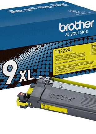 Brother Genuine TN229XLY Yellow High Yield Printer Toner Cartridge - Print up to 2,300 Pages(1) | Prints up to 2,300 pages