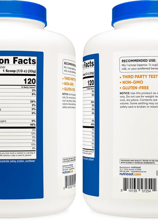 Nutricost Whey Protein Powder, Unflavored, 5 pounds   from Whey Protein Concentrate