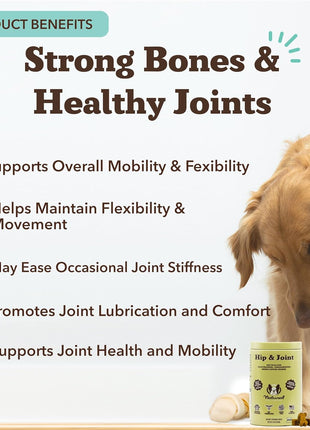Natural Dog Company Hip & Joint Chews & Wild Alaskan Salmon Oil Bundle – 180 Ct Glucosamine Supplement + 32 oz Omega-3 Fish Oil for Dogs, Mobility, Joint, Skin & Coat Support