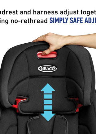 Graco® Tranzitions 3-in-1 Harness Booster Car Seat, Forward Facing Car Seat, Highback, to Backless Booster, Proof